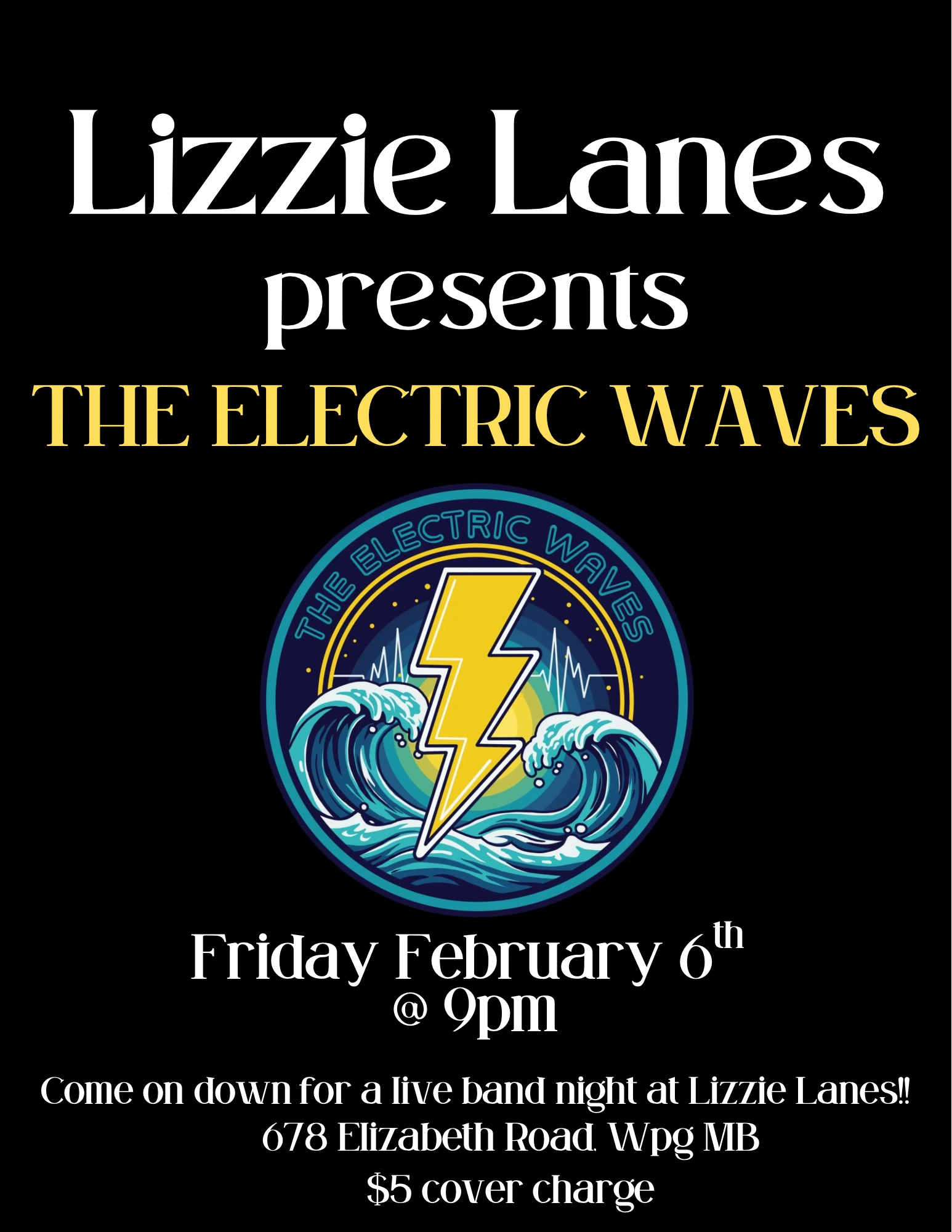 Electric waves poster