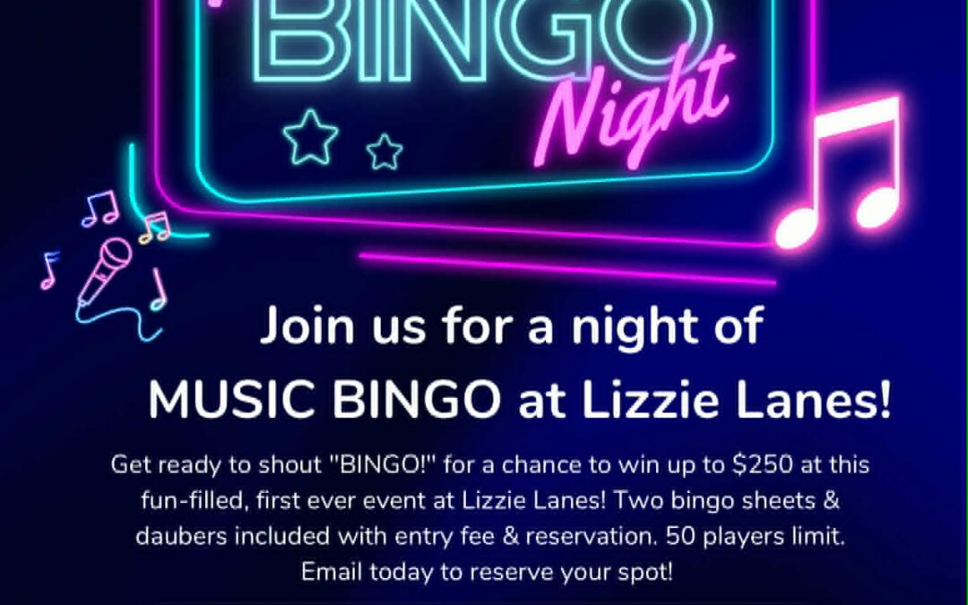 Music Bingo Night – May 8th – 80s music theme